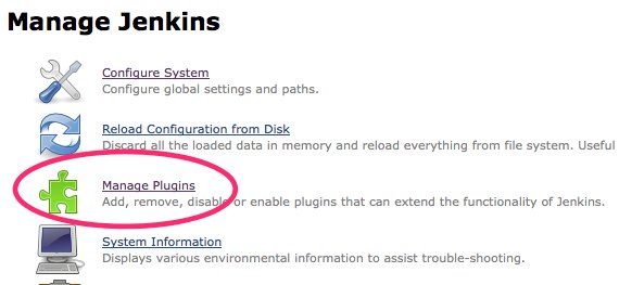 manage Jenkins plugins