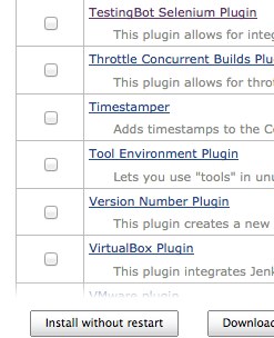 install the TestingBot + Jenkins plugin