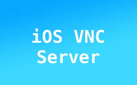 Take control of a physical iOS device via VNC