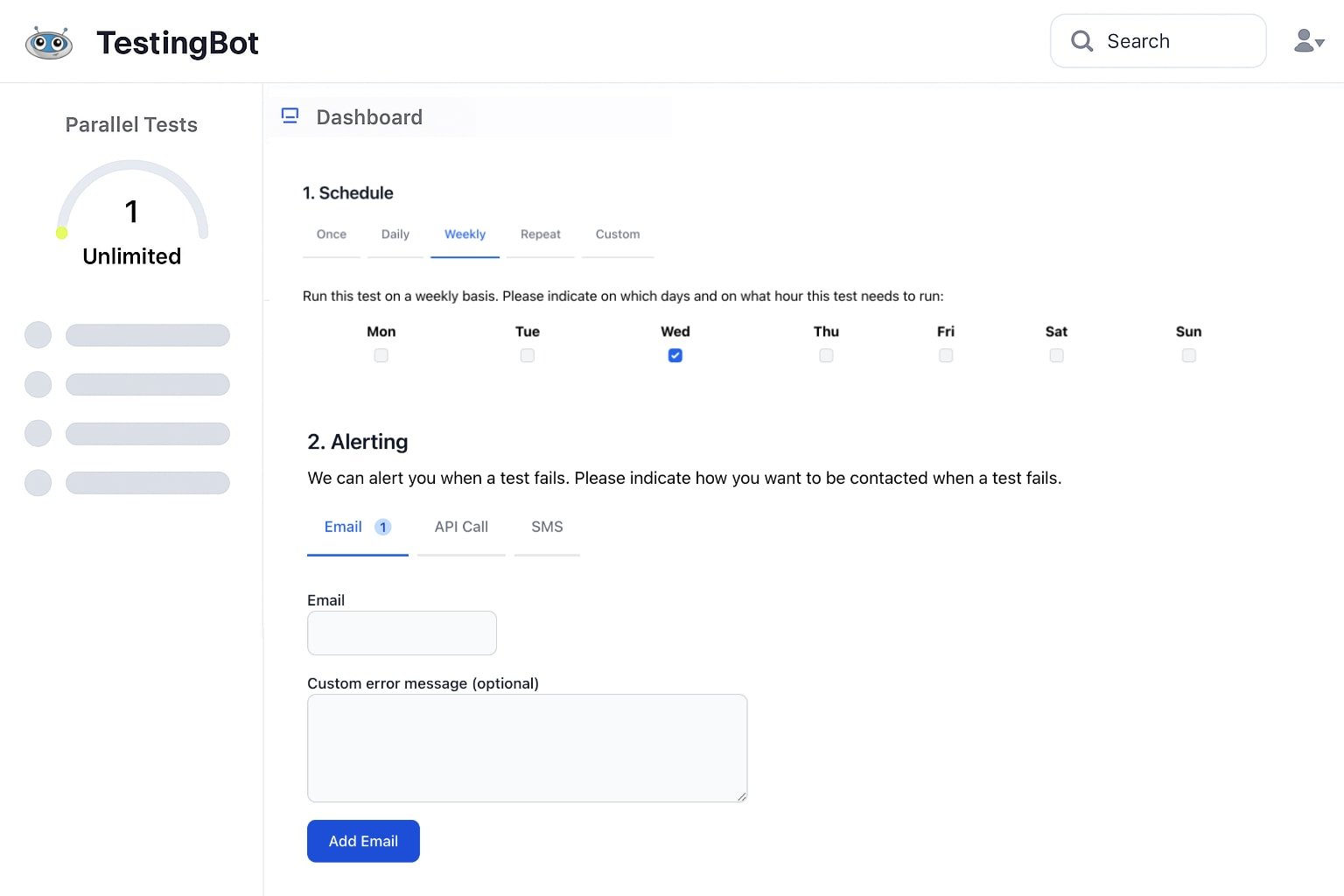 Scheduled Accessibility Tests