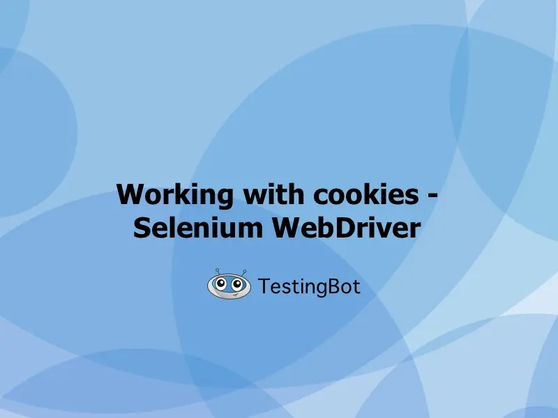 Working with cookies - Selenium WebDriver