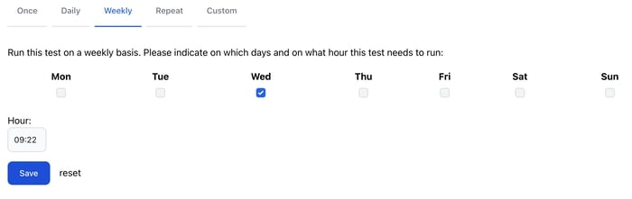 Schedule Accessibility Test