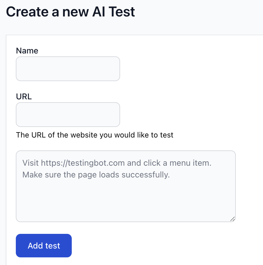 Add AI test