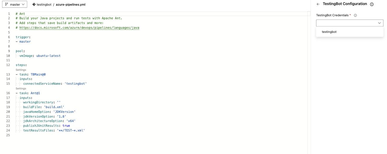 TestingBot credentials