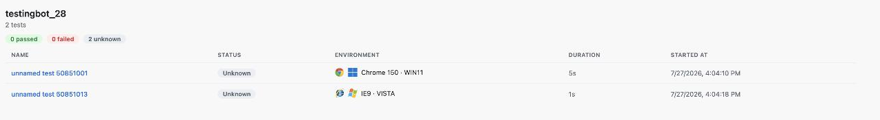 TestingBot embed test results