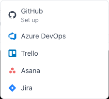 Report a bug menu with the Jira option