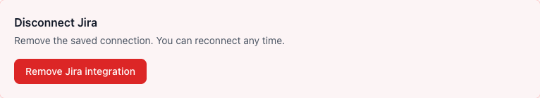 Disconnect Jira from TestingBot