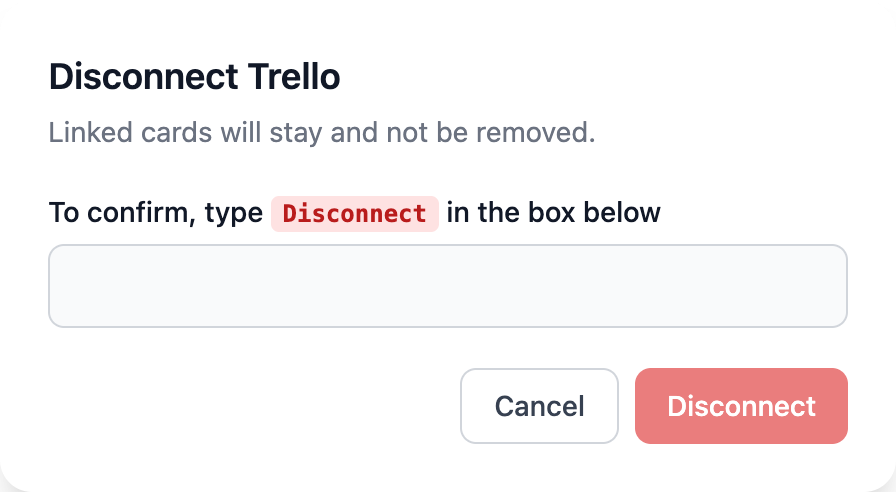 Disconnect Trello from TestingBot