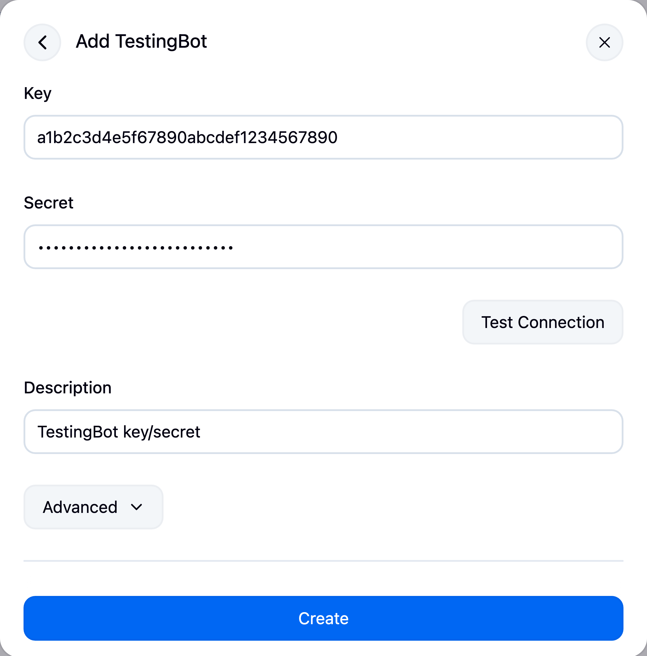 Adding TestingBot credentials in Jenkins with a Test Connection button