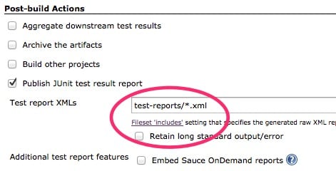 publish junit results