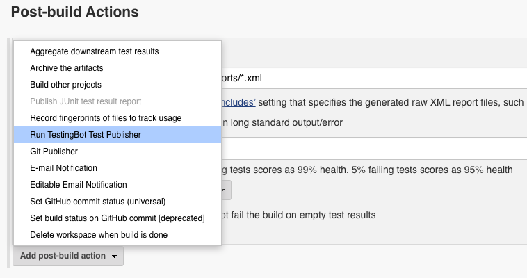 embed test report in Jenkins