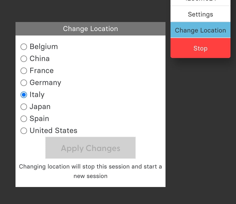 Change Geo-Location during Testing