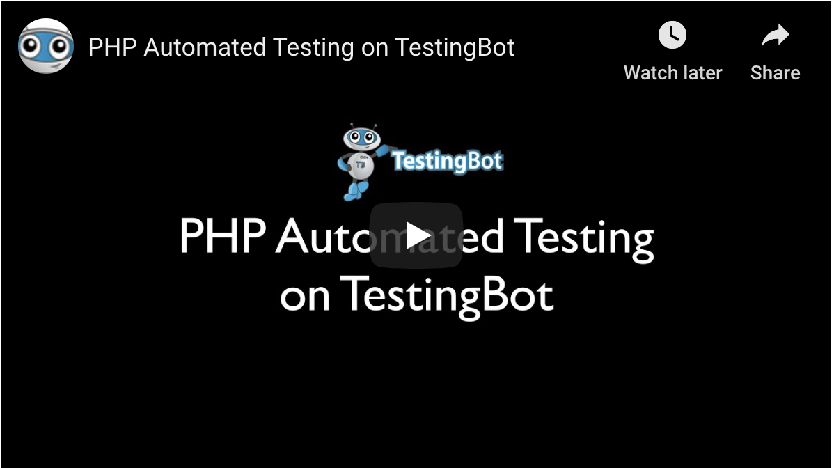 Automated testing with PHP and Selenium