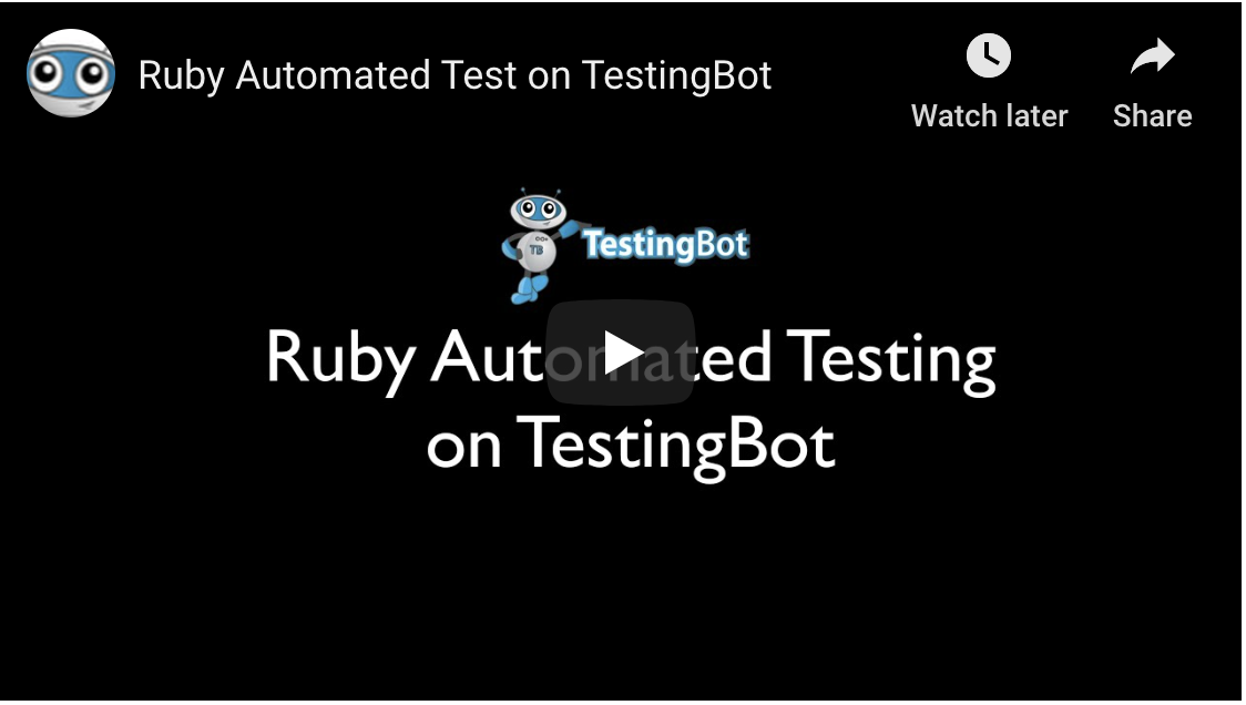 Automated Browser Testing with Ruby